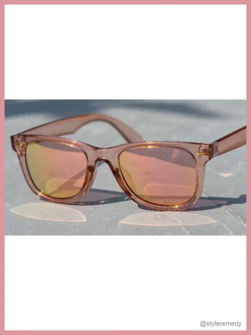 Medium Square Mirror Sunglasses UV400 Polarized Unisex
